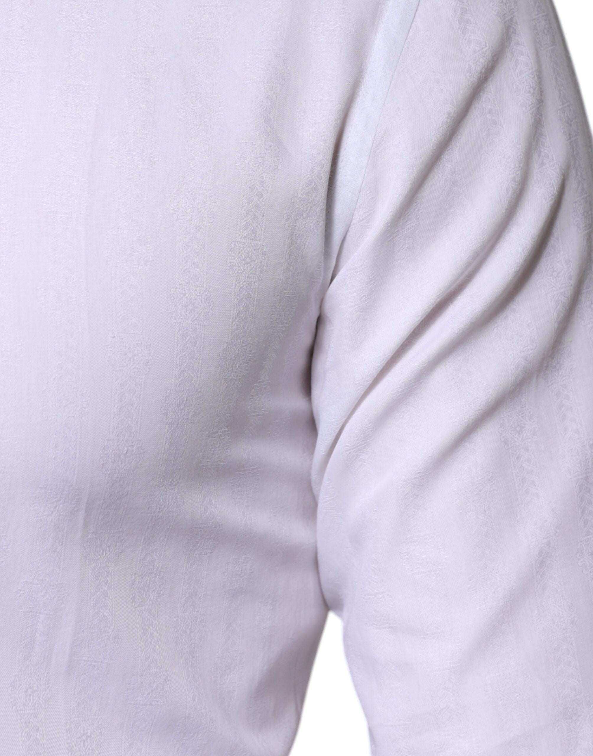 Dolce & Gabbana Weißes formelles Herrenhemd GOLD aus Baumwolle