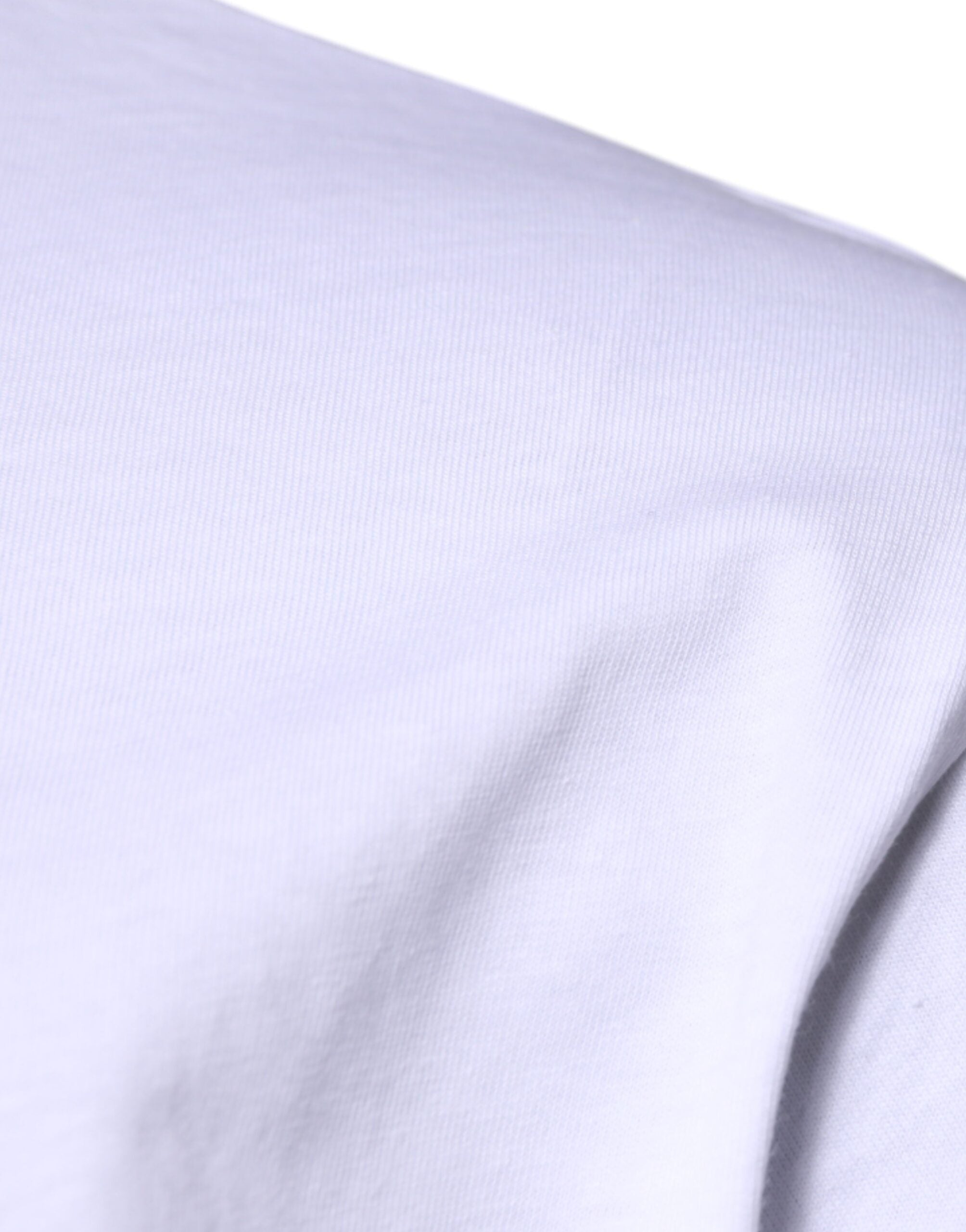 Dolce & Gabbana Weißes DG Logo Baumwoll-T-Shirt mit Rundhalsausschnitt