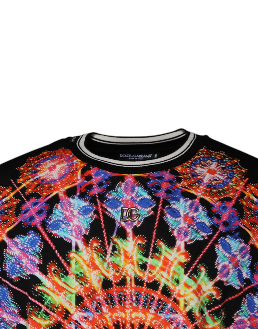 Dolce & Gabbana Multicolor Kaleidoskop Männer Kurzarm-T-Shirt