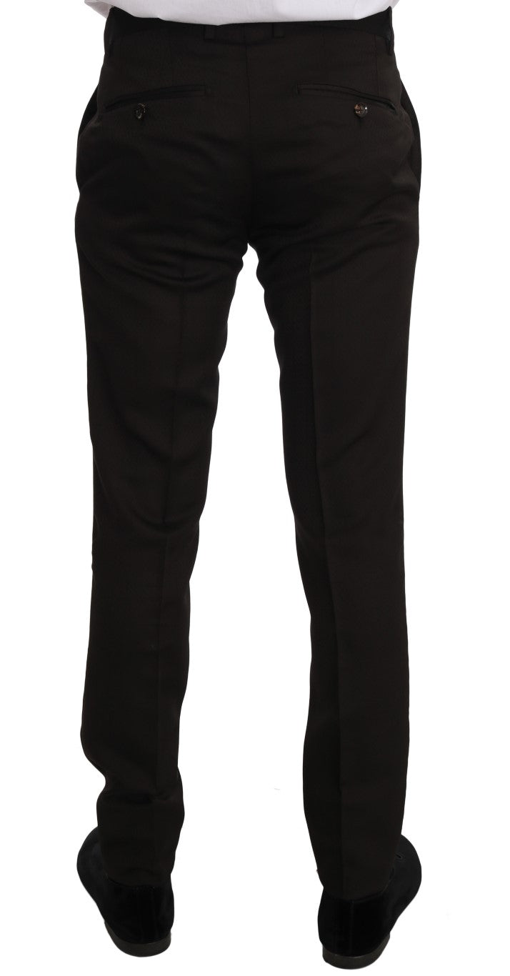 Dolce & Gabbana Brauner Woll-Kristallbienen-Slim-Fit MARTINI