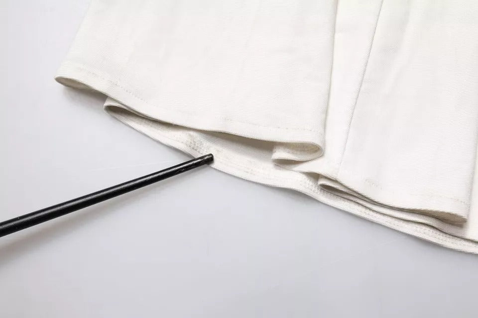 Elisabetta Franchi Weißes trägerloses Bustier Meerjungfrauen-Kleid