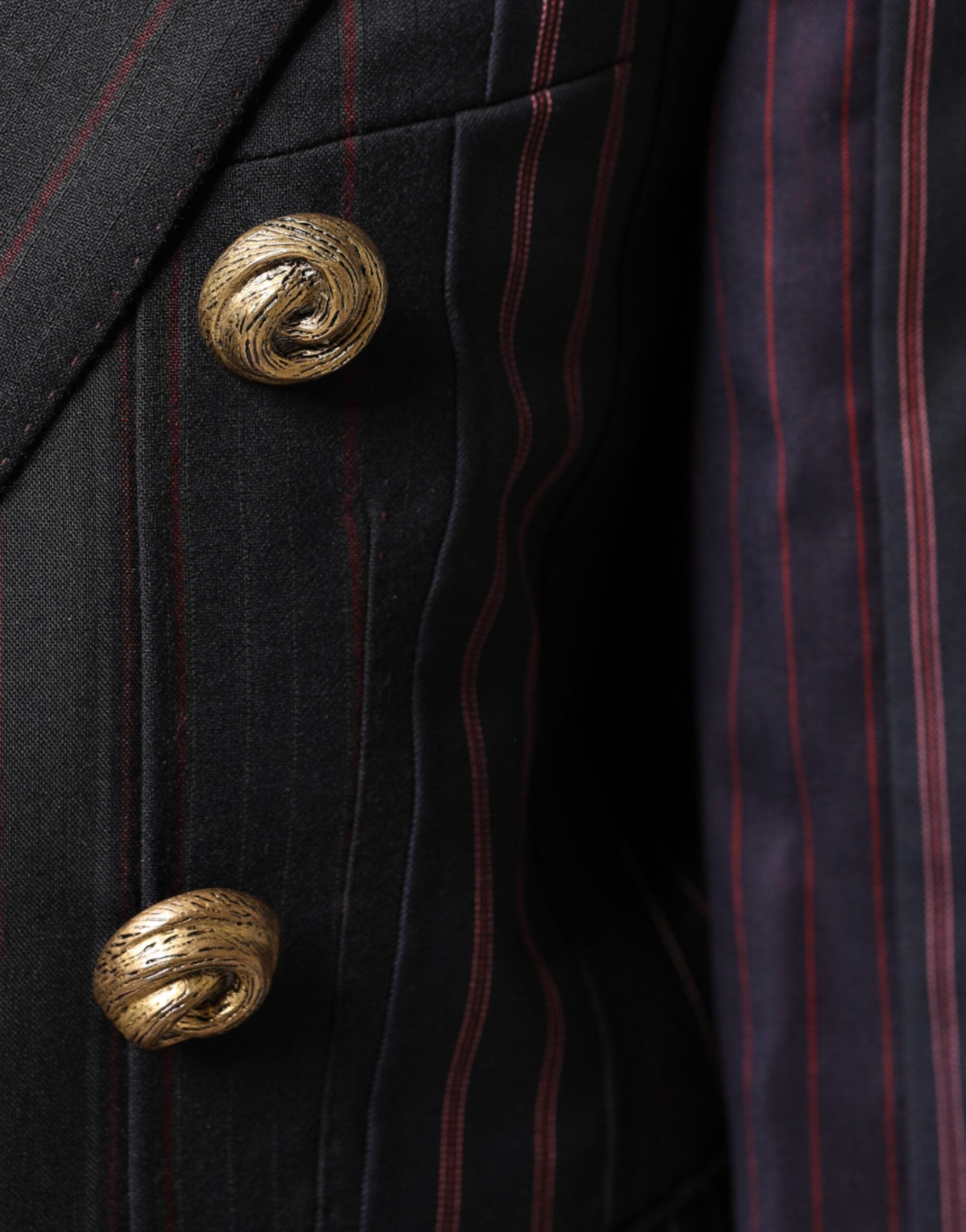 Dolce & Gabbana Multicolor Streifen Wolle Cropped Blazer Mantel Jacke