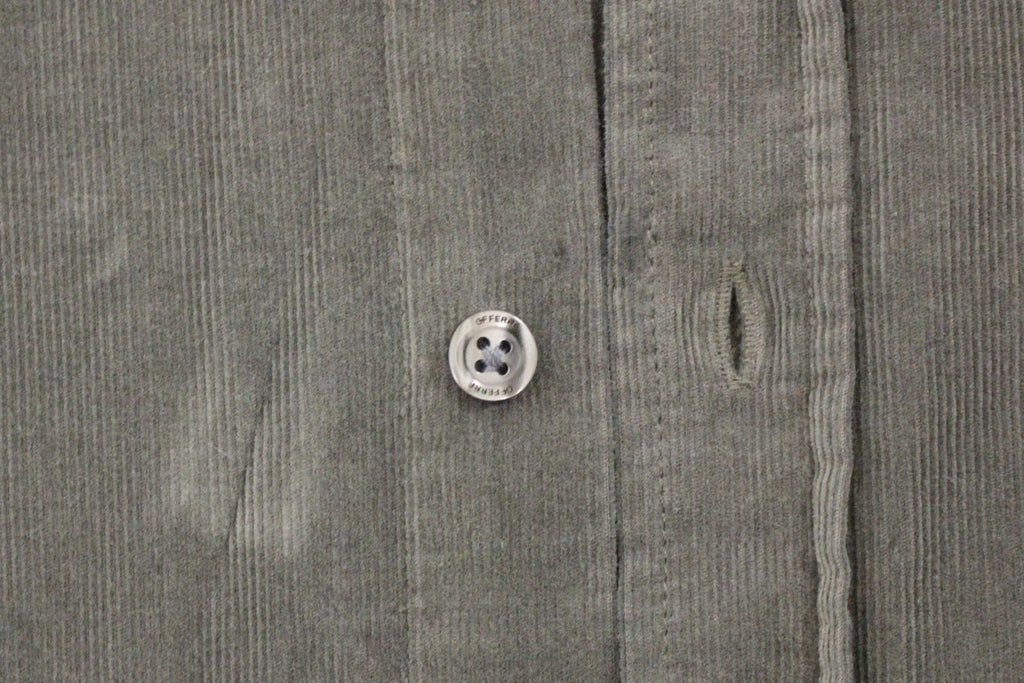 GF Ferre Grünes Freizeithemd aus Baumwolle mit Knopfleiste