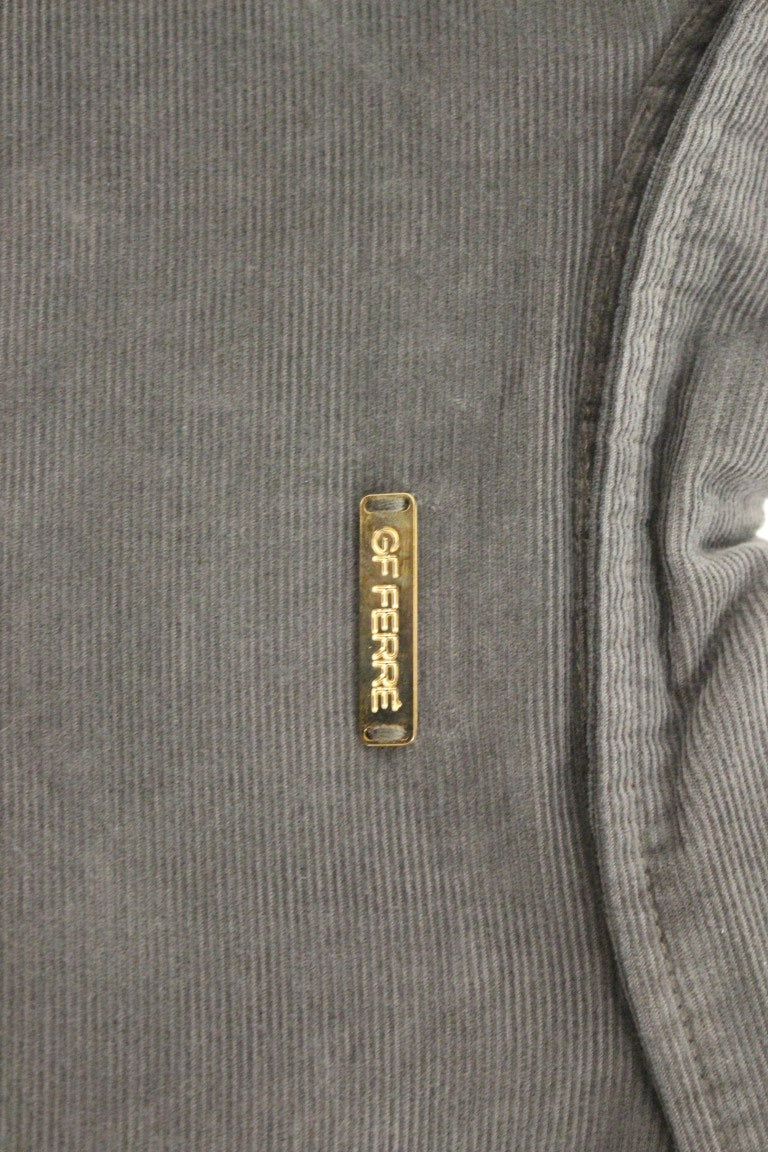 GF Ferre Grünes Freizeithemd aus Baumwolle mit Knopfleiste