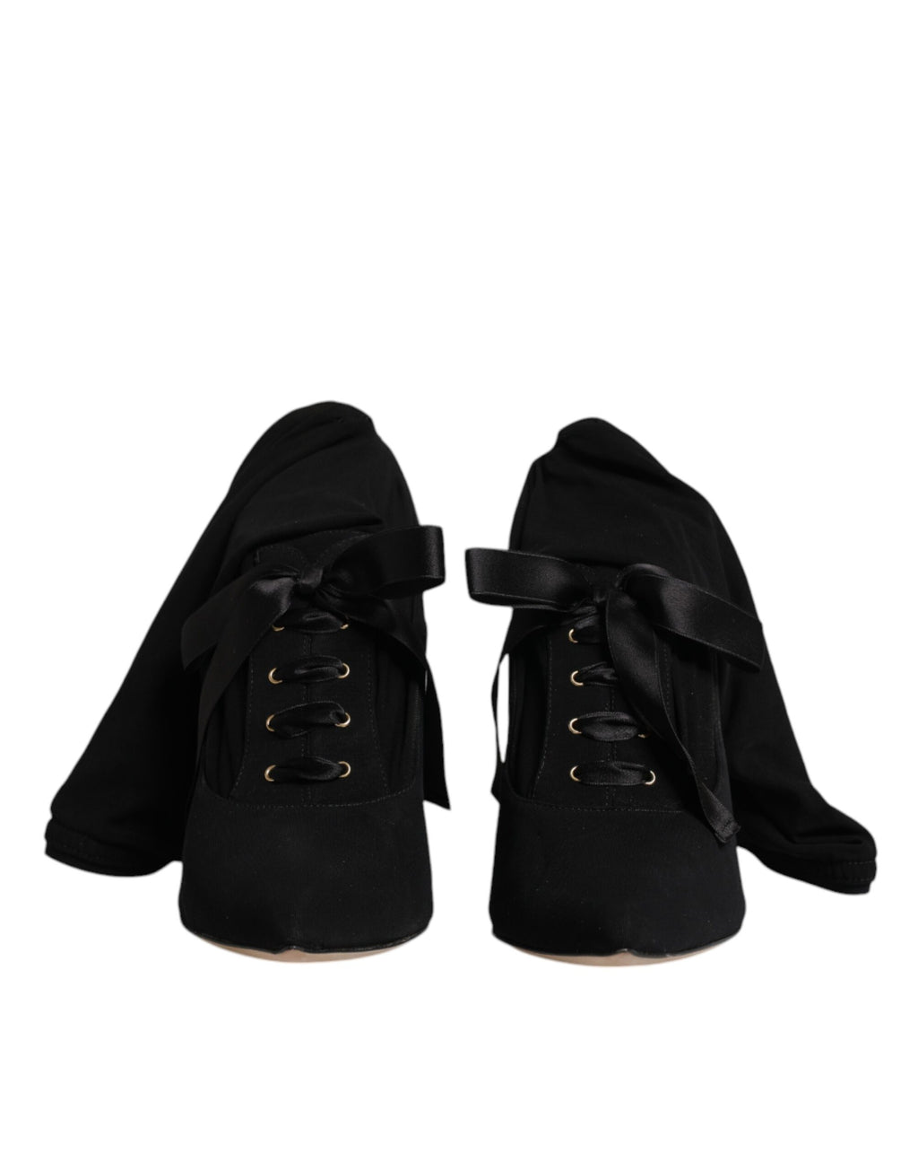 Dolce & Gabbana Schwarz Stiletto Heels Mid Calf Stiefel Schuhe