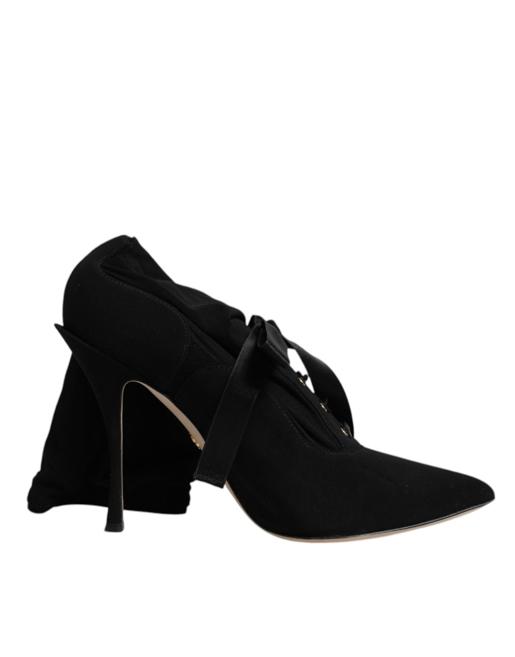 Dolce & Gabbana Schwarz Stiletto Heels Mid Calf Stiefel Schuhe