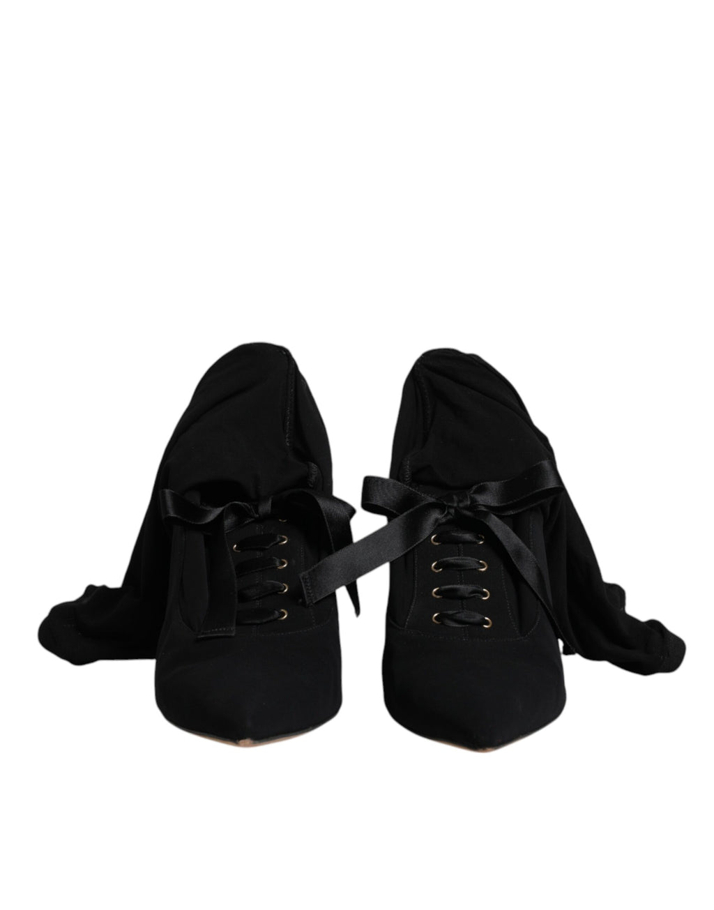 Dolce & Gabbana Schwarz Stiletto Heels Mid Calf Stiefel Schuhe