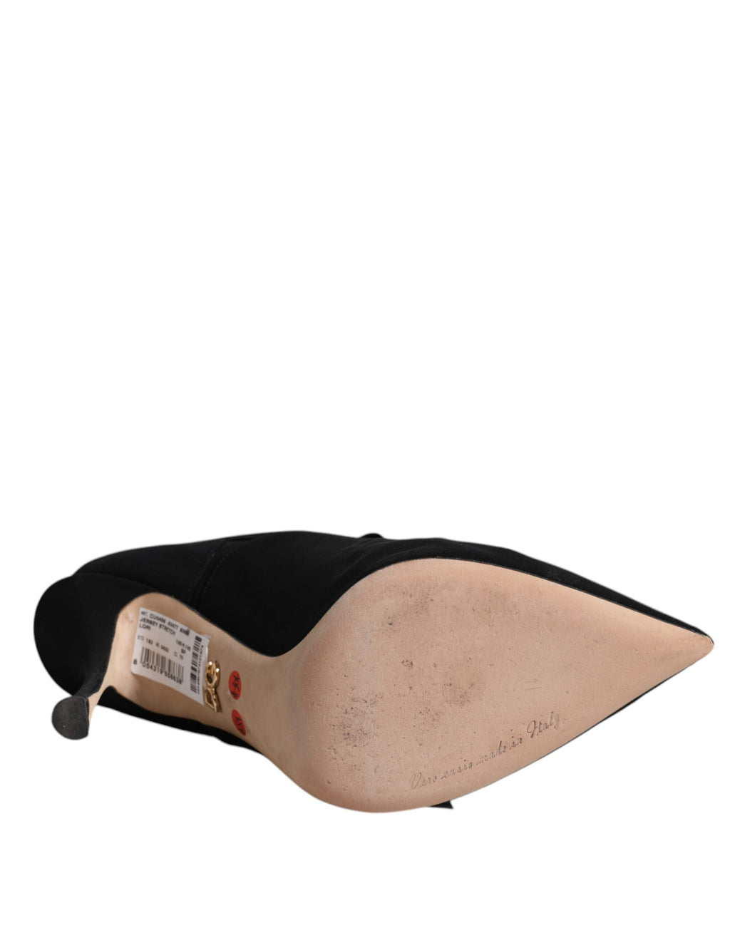 Dolce & Gabbana Schwarz Stiletto Heels Mid Calf Stiefel Schuhe