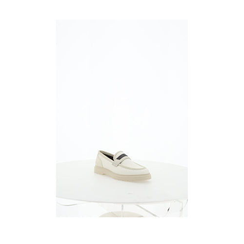 Brunello Cucinelli Beige Loafers Shoes
