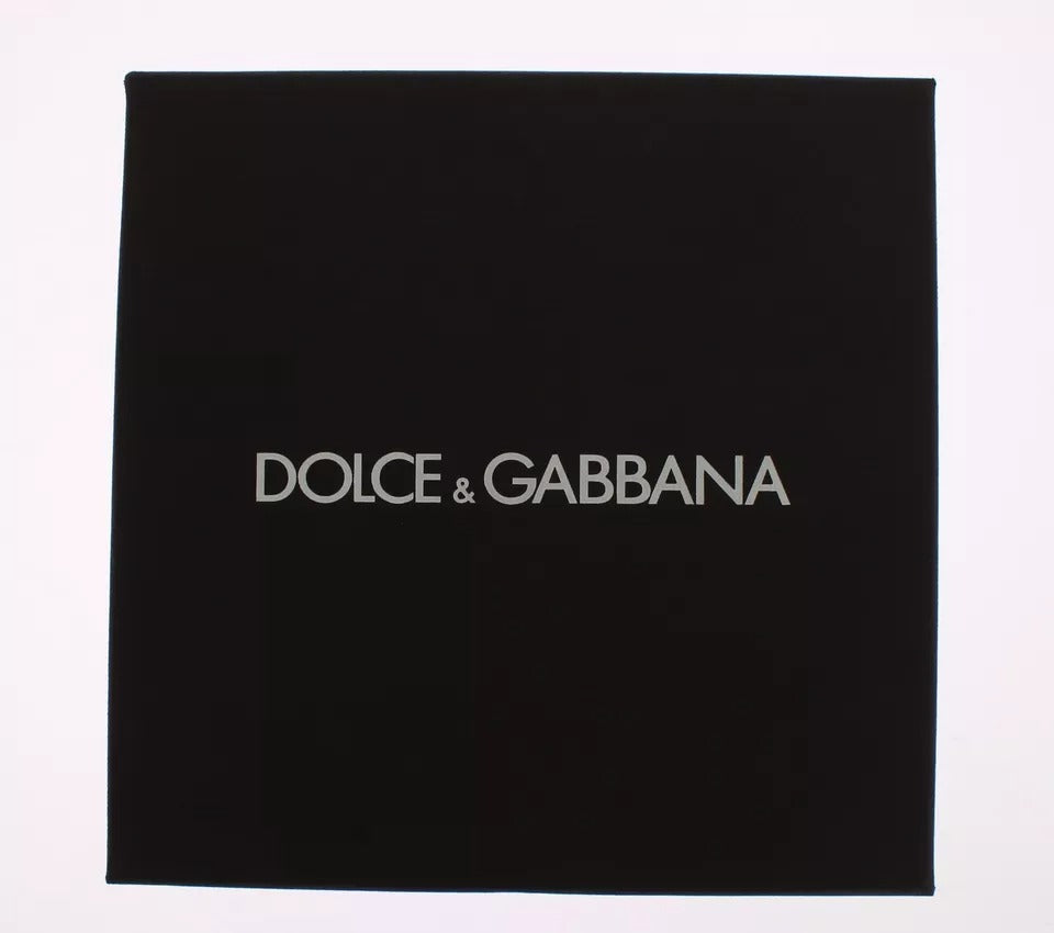 Dolce & Gabbana Braun Gold Raffia Leder Verschluss Finder Kette Schlüsselanhänger