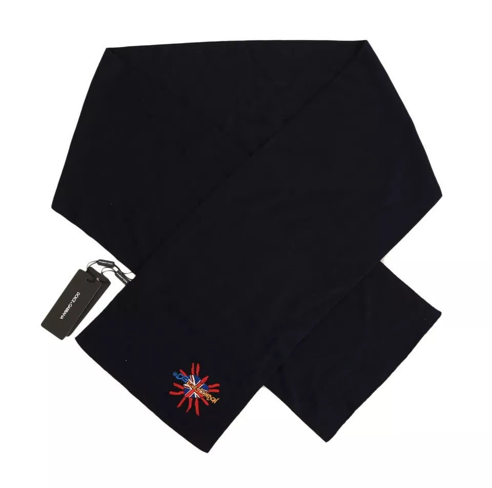 Dolce & Gabbana Blaue Wolle #DGLovesLondon Schal Schal