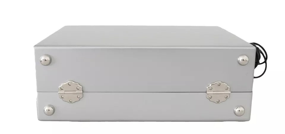 Dolce & Gabbana Silberne Retro Radio Boombox Limited Edition Handgefertigte Holztasche