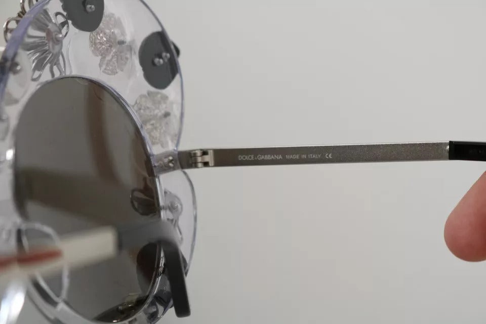 Dolce & Gabbana Transparente DG4292 Runde Kristall-Sonnenbrille