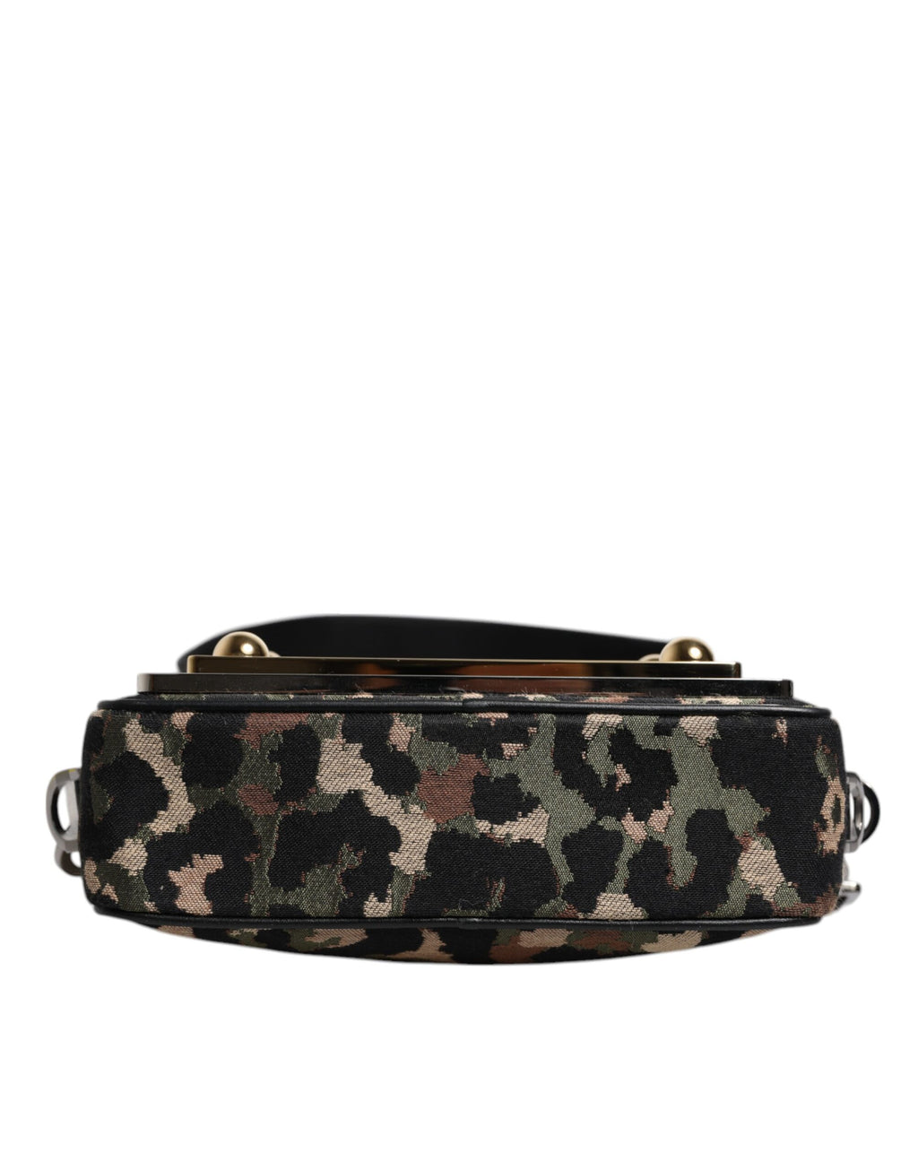 Dolce & Gabbana Multicolor Leopard Jacquard DG Logo Crossbody Tasche