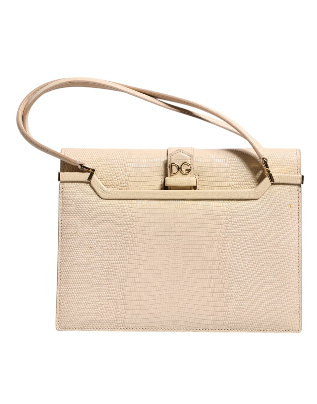 Dolce & Gabbana Beige Leder Ingrid Top Handle Umhängetasche