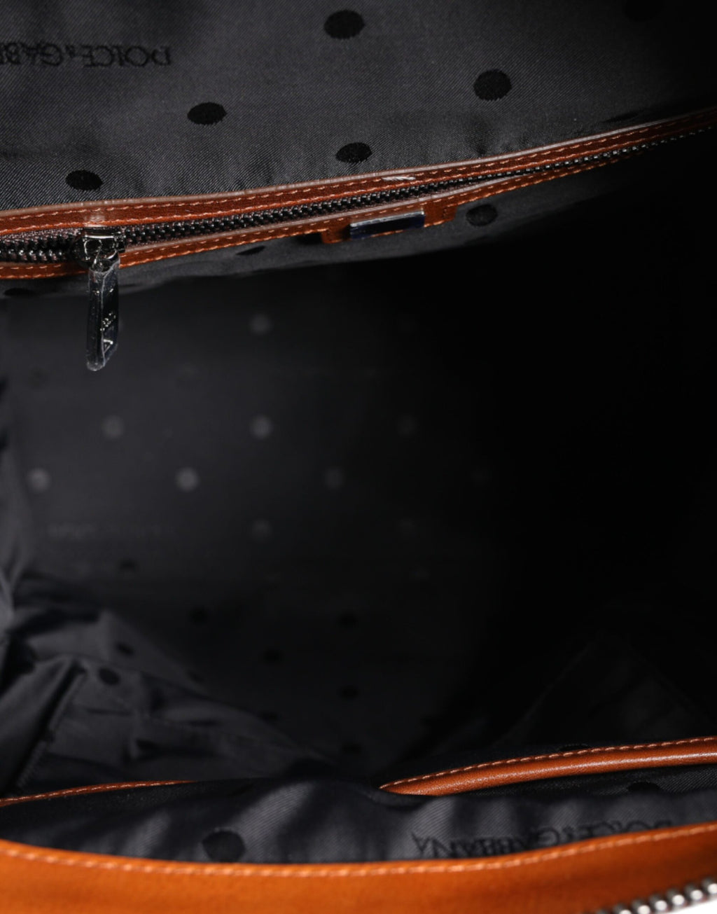 Dolce & Gabbana Beige Braun Canvas Leder Travel Back Pack Tasche