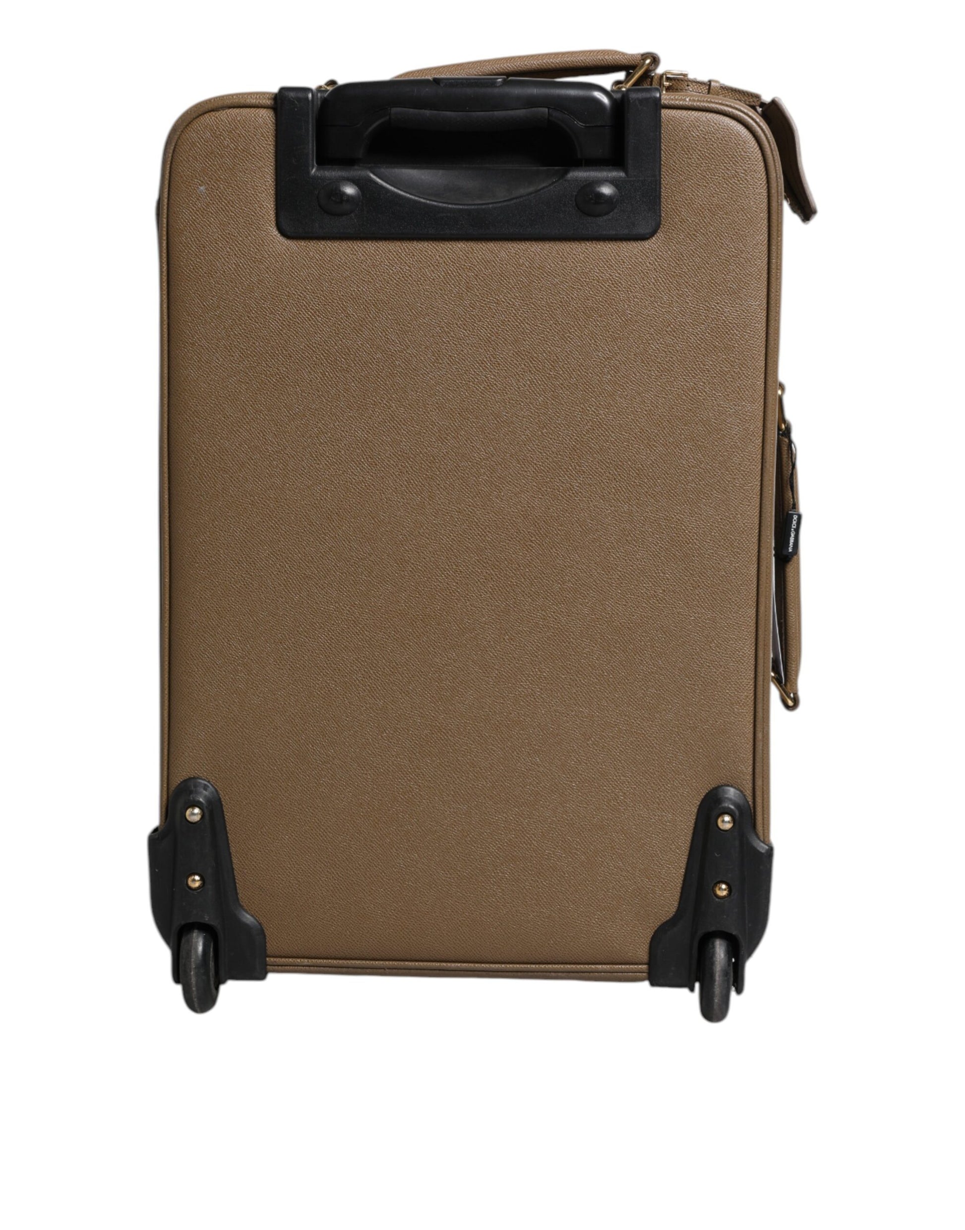 Dolce & Gabbana Fuchsia Khaki Leder Trolley Travel Wheel Koffertasche