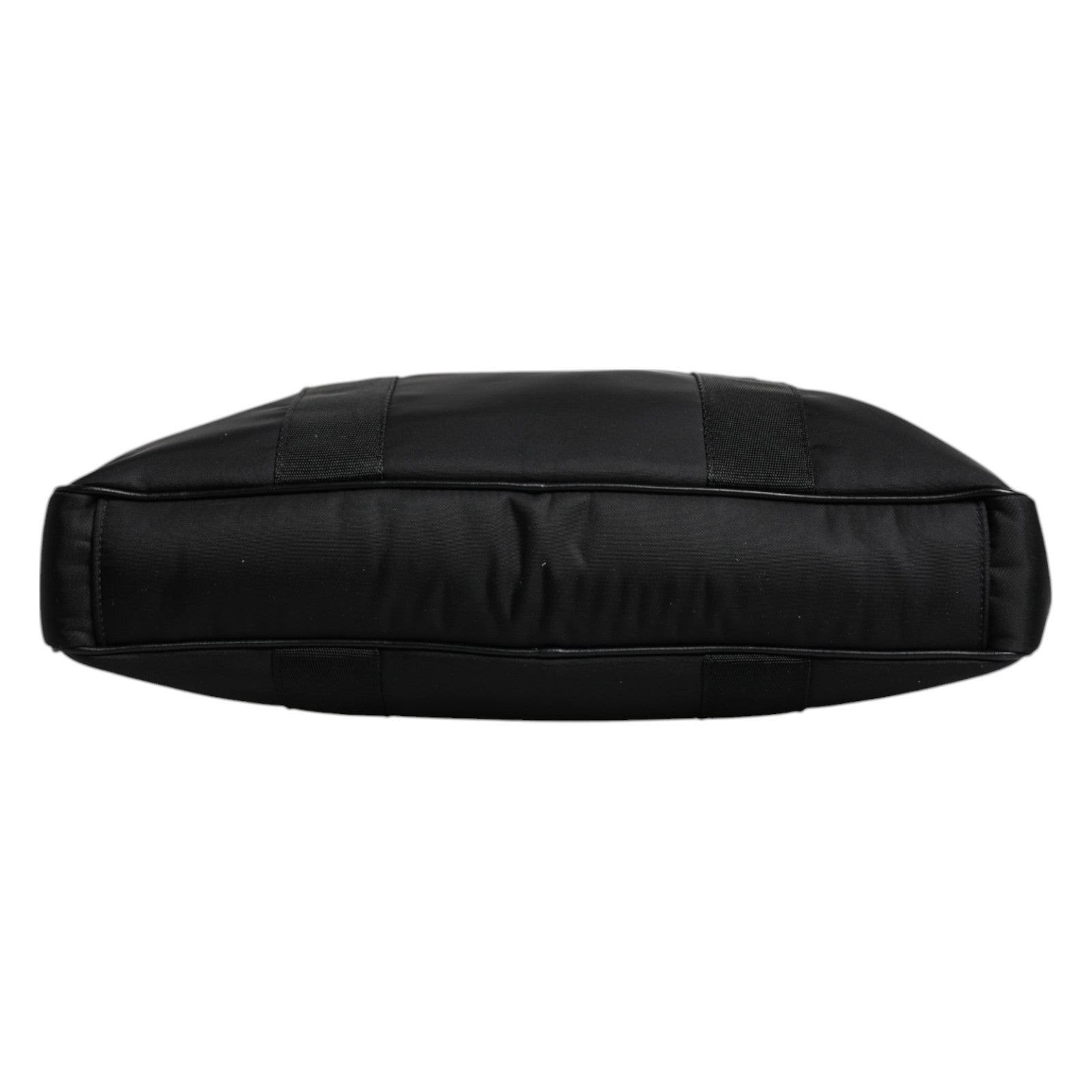 Dolce & Gabbana Schwarze Logo-Plakette mit doppeltem Henkel Messenger Bag