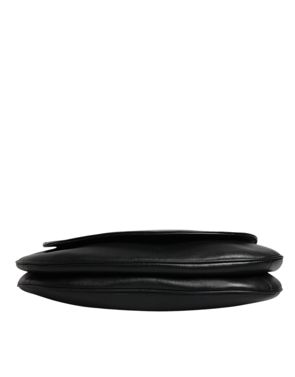 Dolce & Gabbana Schwarze Leder-Umhängetasche mit Klappe