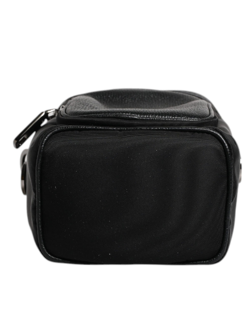 Dolce & Gabbana Schwarzes Leder Logo Geldbörse Crossbody Kameratasche