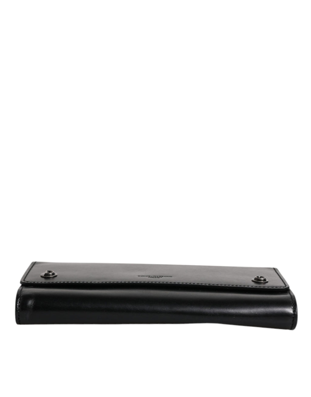 Dolce & Gabbana Schwarze Leder-Crossbody-Tasche mit Logoprägung