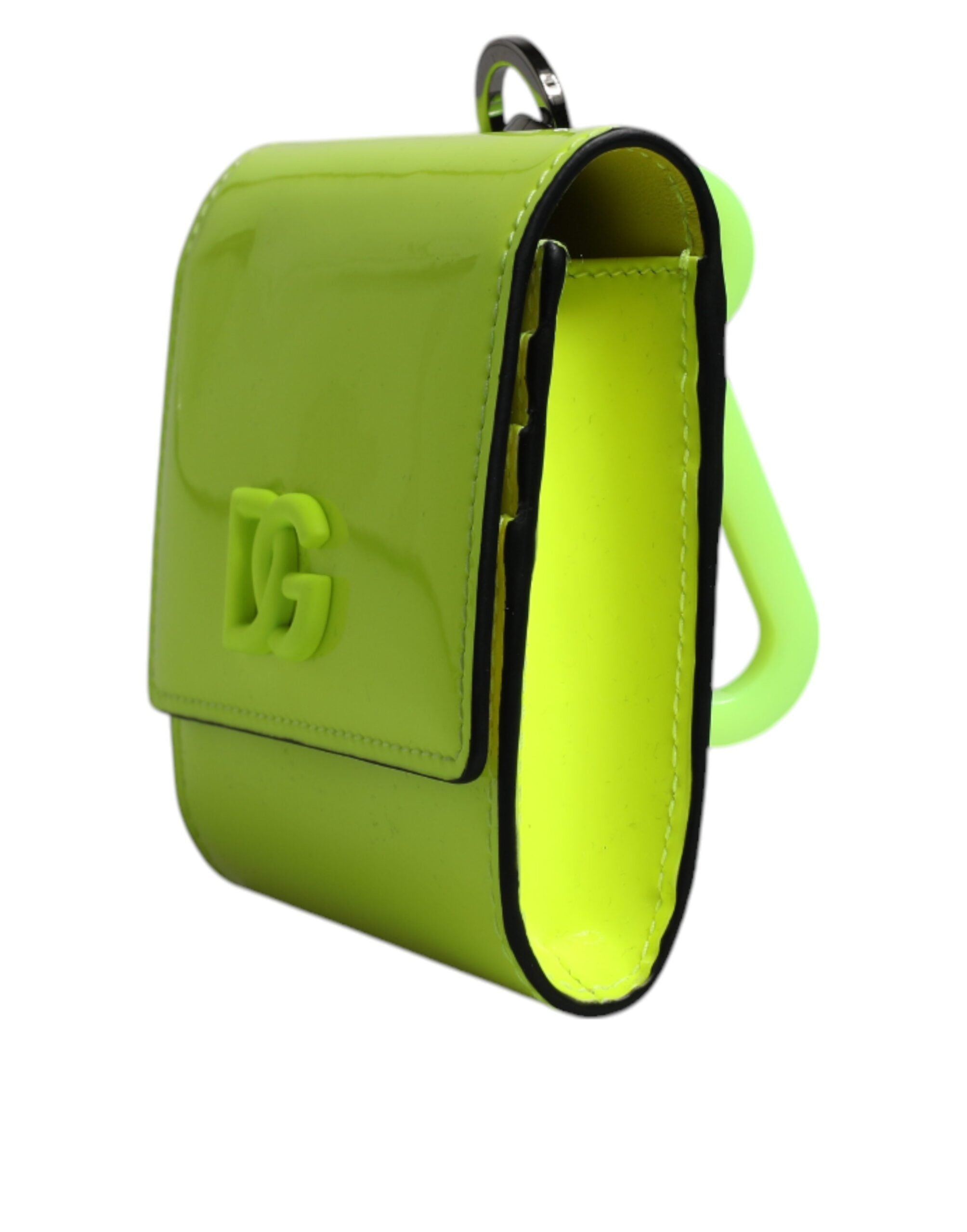 Dolce & Gabbana Gelb Grün Bifold DG Logo Halsband Karteninhaber Brieftasche