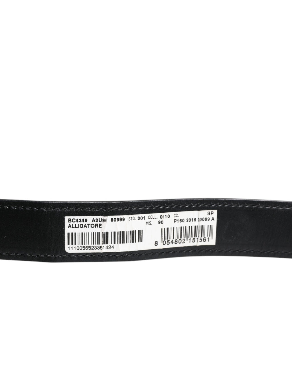 Dolce & Gabbana Schwarzes Alligatorleder Airpods Fall Münze Geldbeutel Brieftasche