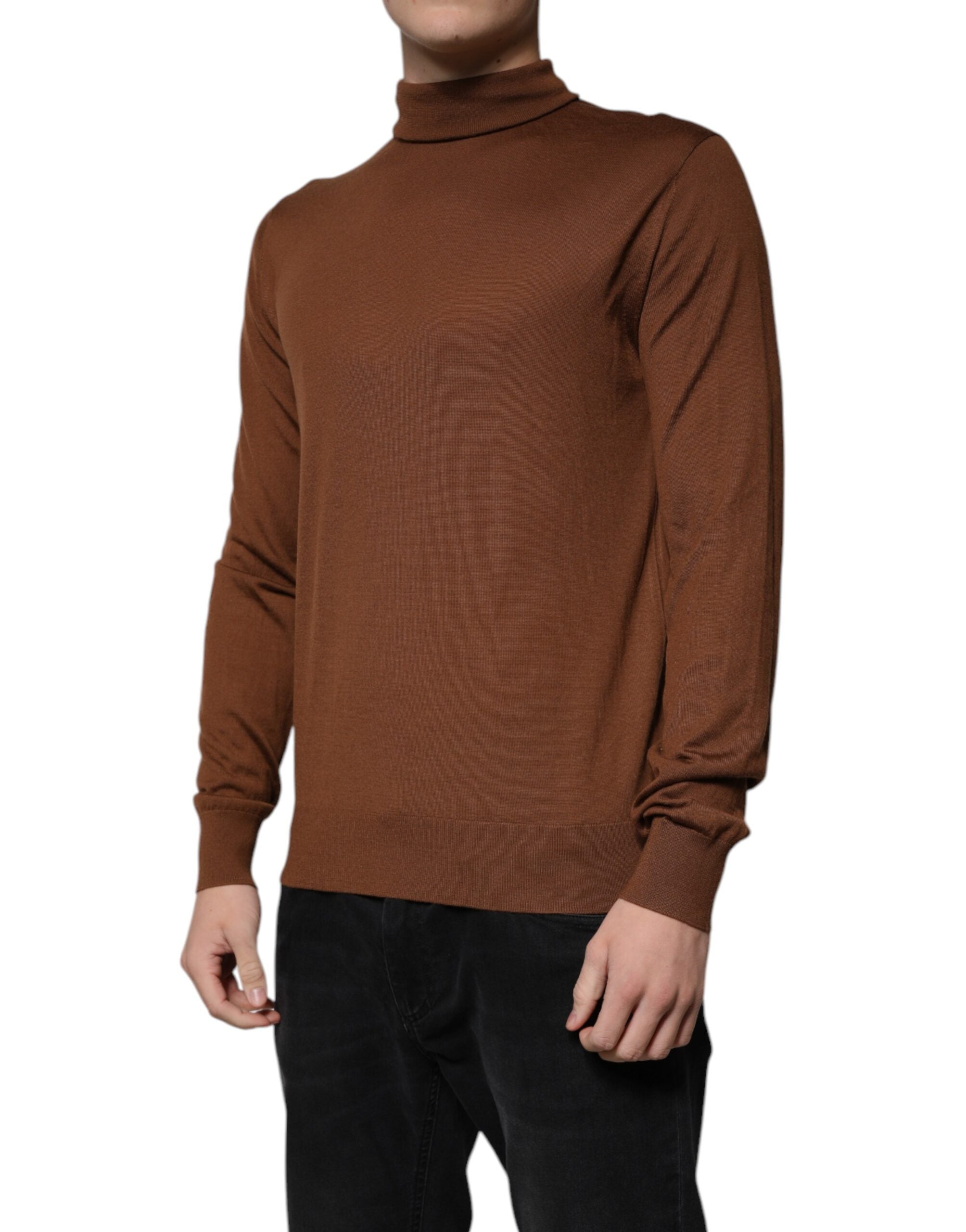 Dolce & Gabbana Brauner Kaschmir-Rollkragenpullover