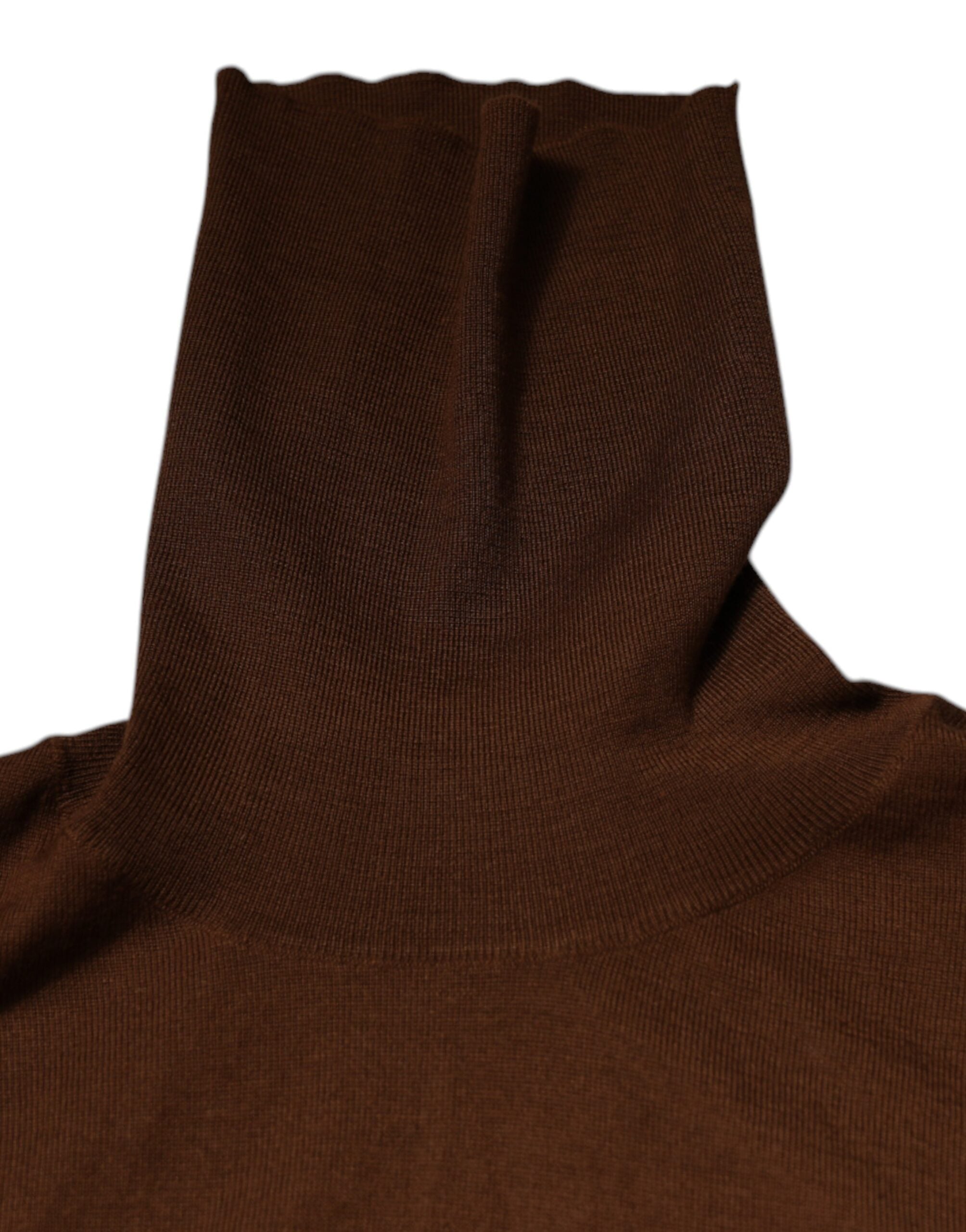 Dolce & Gabbana Brauner Kaschmir-Rollkragenpullover