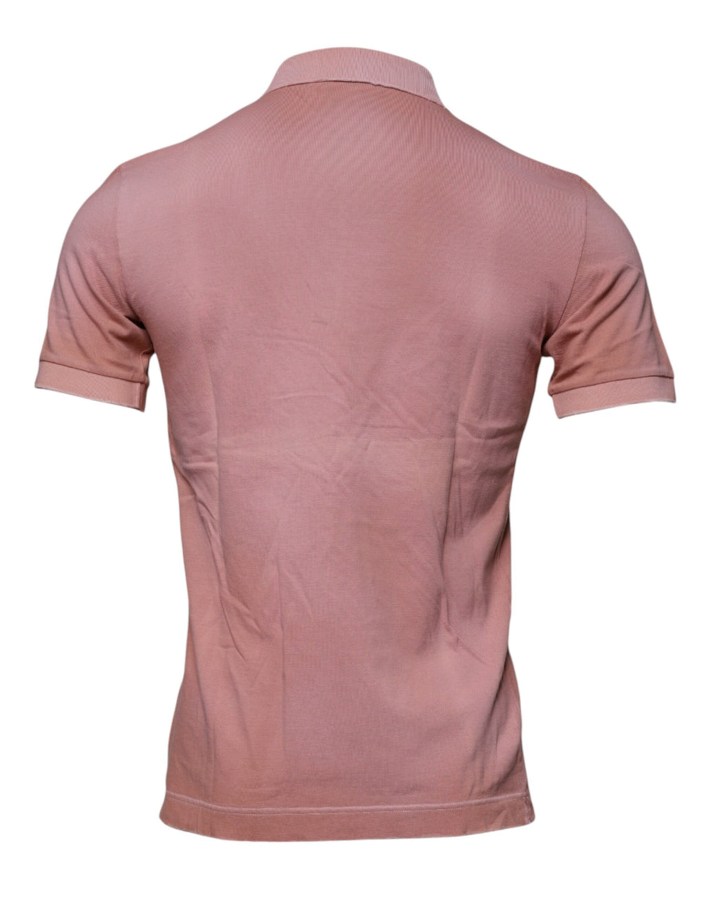 Dolce & Gabbana Kurzarm-Polo-T-Shirt mit Kragen und rosa Krone