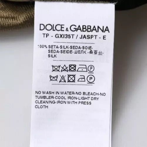 Dolce & Gabbana Multicolor Tarnfarbenes Polo-Shirt mit Kragen