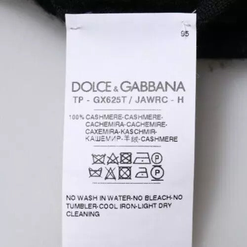 Dolce & Gabbana Schwarzer Kaschmir-Rollkragenpullover