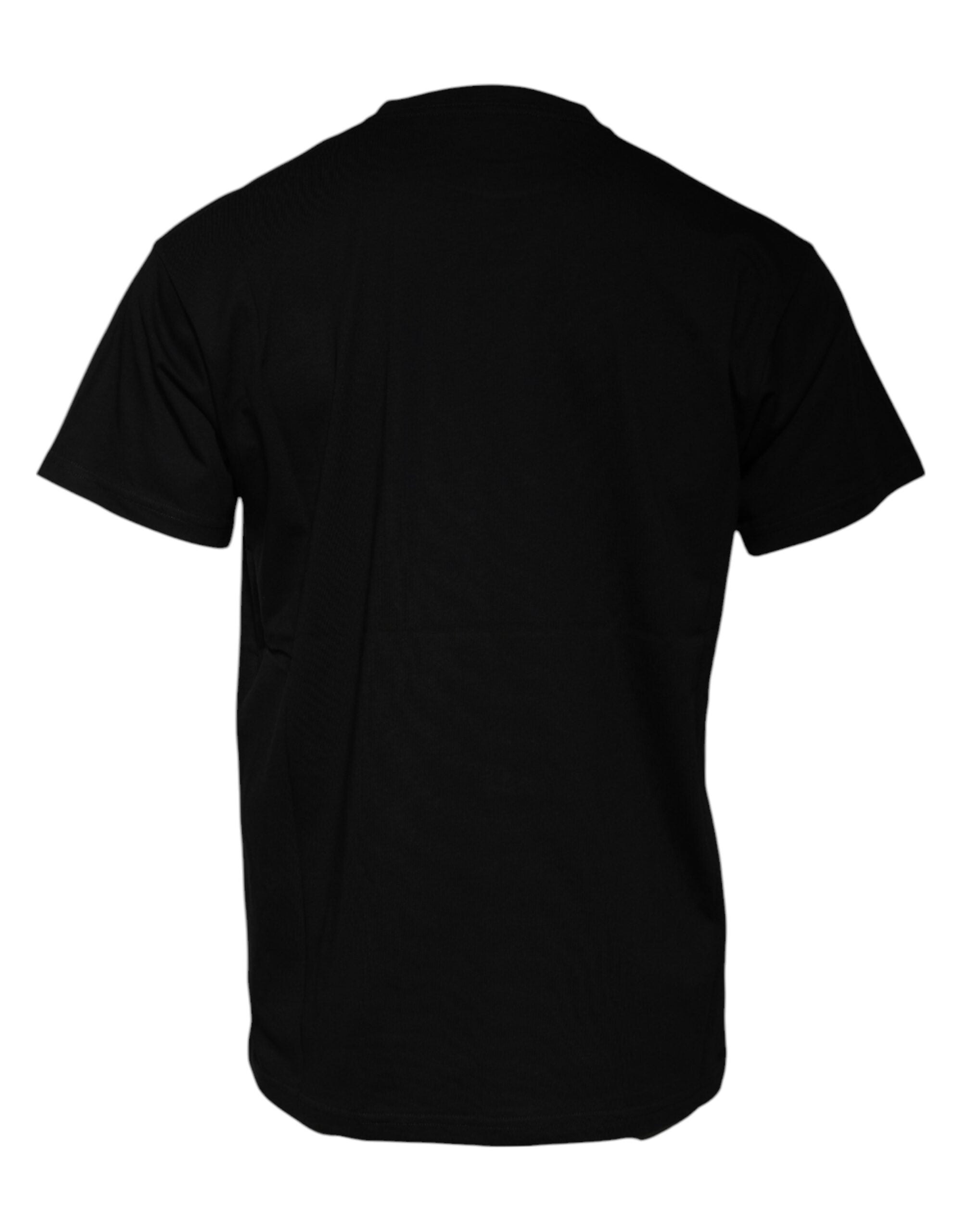 Balenciaga Schwarzes T-Shirt mit Rundhalsausschnitt und kurzen Ärmeln aus Baumwolle mit Logodruck