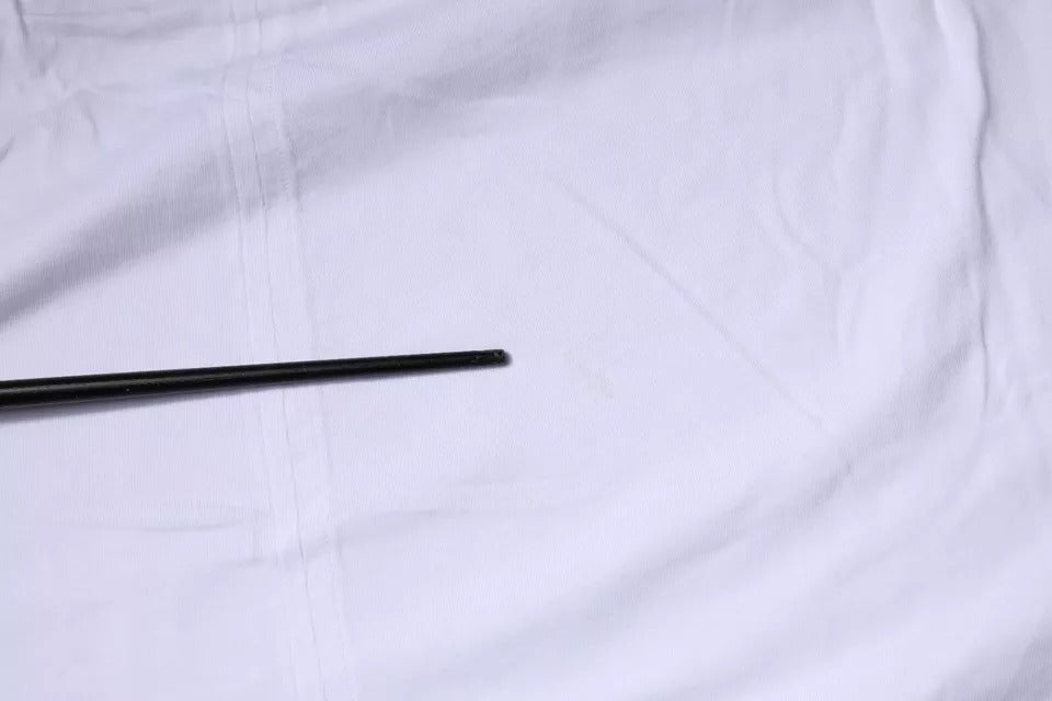 Balenciaga Weißes Logo-Baumwoll-T-Shirt mit Rundhalsausschnitt und kurzen Ärmeln