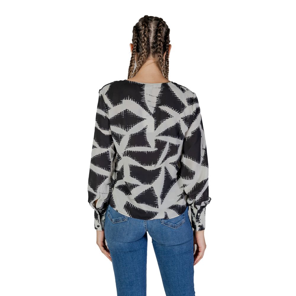 Jacqueline De Yong Schwarze Bluse aus recyceltem Polyester