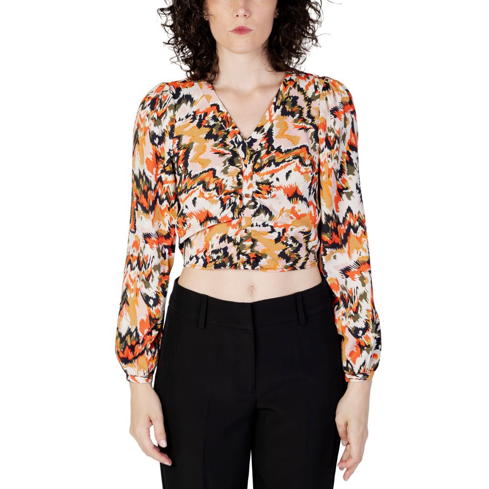 Only Orangefarbene Polyester-Bluse