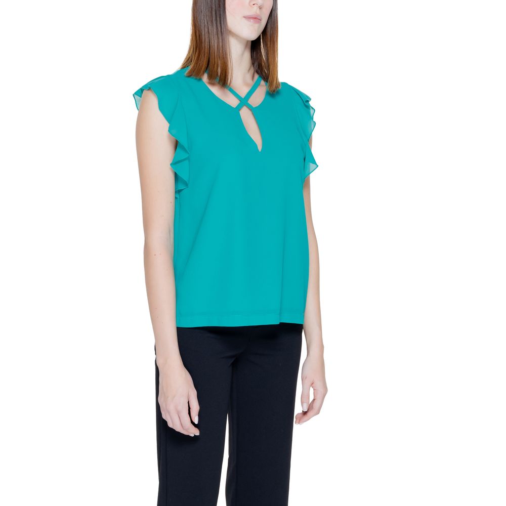 Rinascimento Grüne Polyester-Bluse