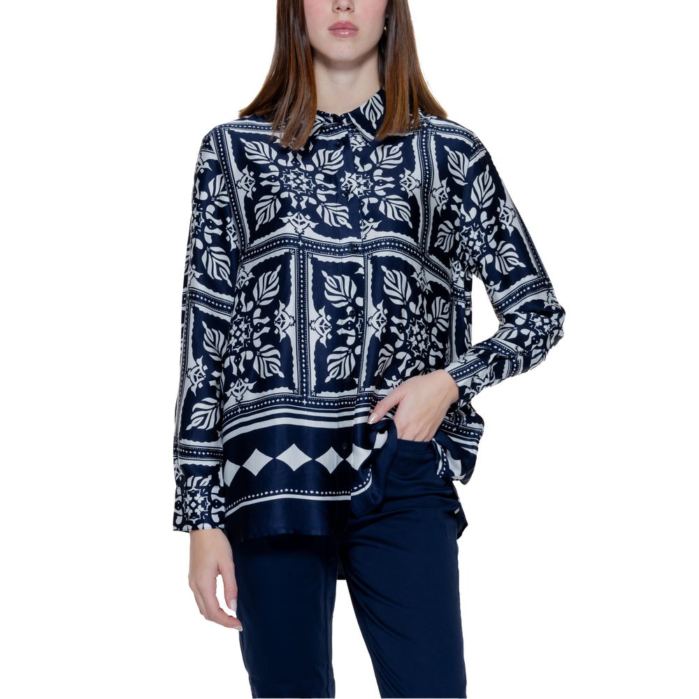 Street One Blaue Viskose-Bluse