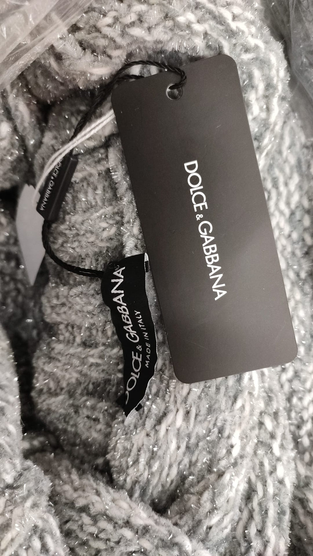 Dolce & Gabbana Grauer Rollkragenpullover aus Kaschmir