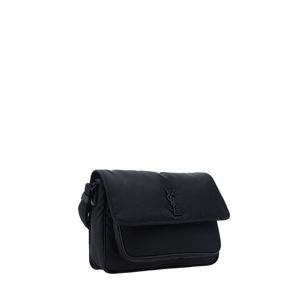Saint Laurent Schultertasche aus schwarzem Polyamid