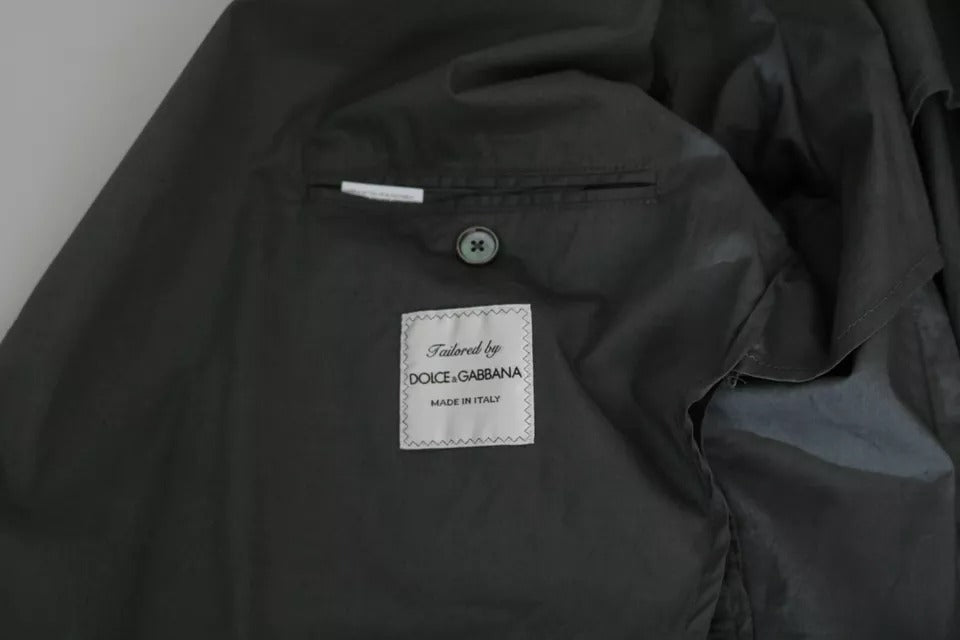 Dolce & Gabbana Grauer einreihiger Sakko aus Baumwolle