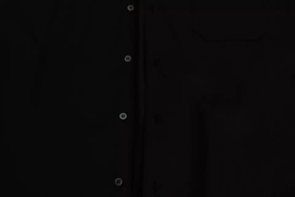 Dolce & Gabbana Blau gestreiftes Pyjama-Lounge-Hemd aus Baumwolle