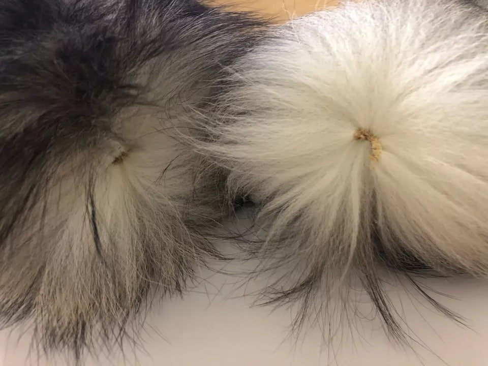 Dolce & Gabbana Brauner Fuchsschwanz Pelz Schal Hals Wrap Cover Kragen Schal