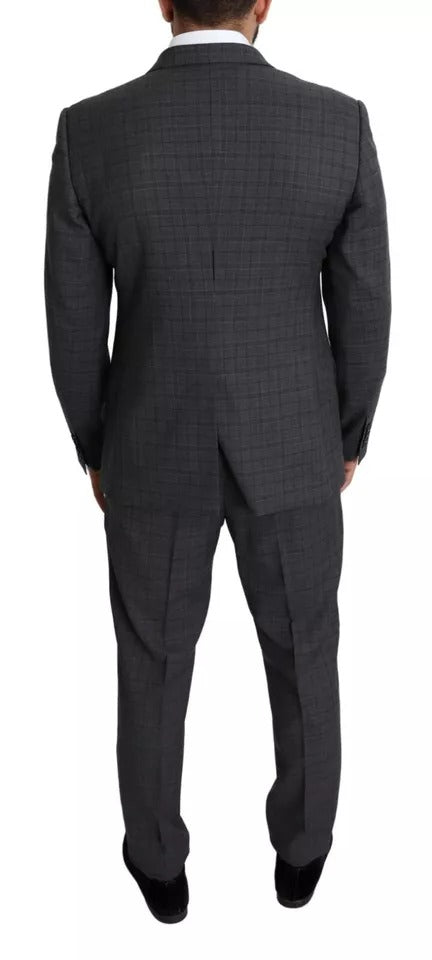 Dolce & Gabbana Grauer Herrenanzug aus Wolle, zweiteilig, MARTINI