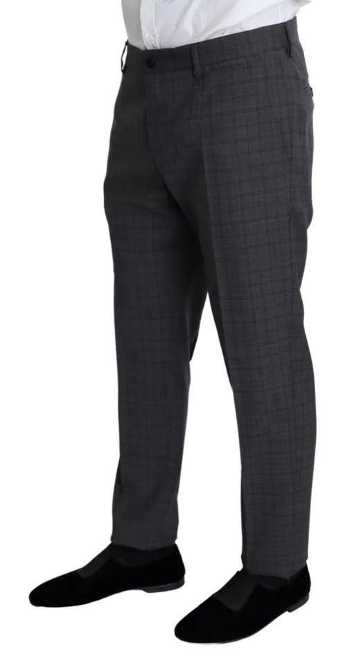 Dolce & Gabbana Grauer Herrenanzug aus Wolle, zweiteilig, MARTINI