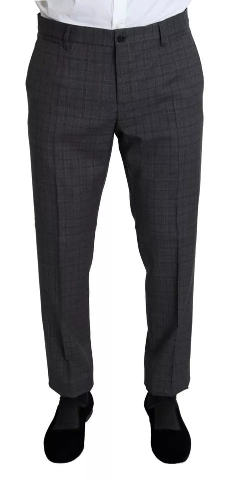 Dolce & Gabbana Grauer Herrenanzug aus Wolle, zweiteilig, MARTINI