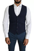 Dolce & Gabbana Navyblaue Herren Festliche Anzugweste
