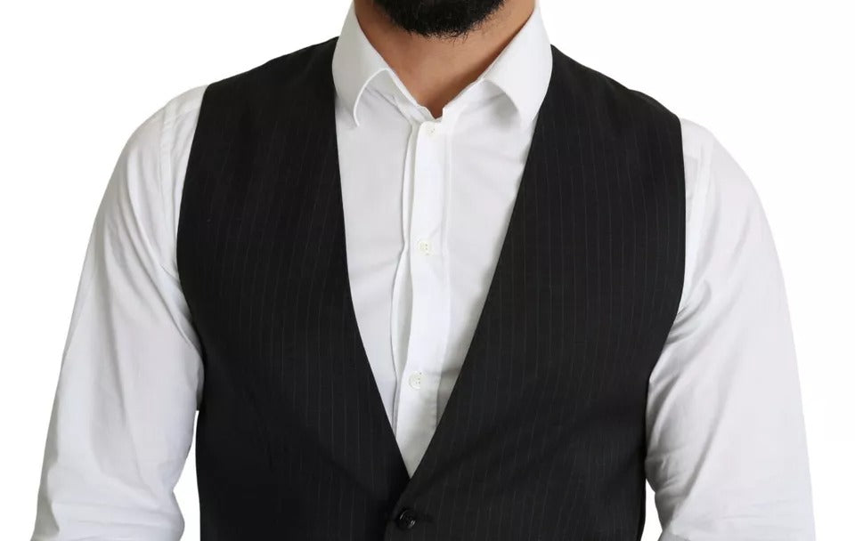 Dolce & Gabbana Schwarz Herren Formal STAFF Kleid Weste Weste