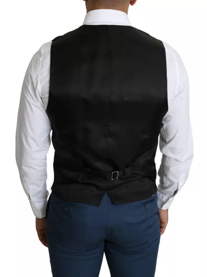 Dolce & Gabbana Schwarz Herren Formal STAFF Kleid Weste Weste