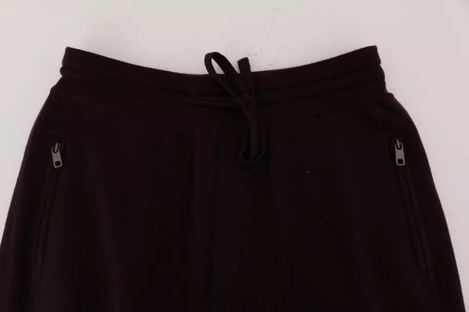 Dolce & Gabbana Lila Kaschmir-Gym-Trainings-Sport-Hose